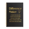 XQLZY Difference Maker Black Spiral Double Sided Notebook, Mentor Leader