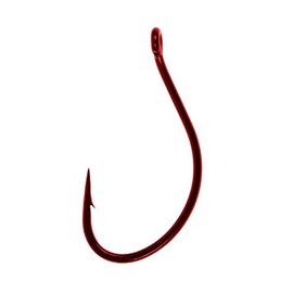 Gamakatsu Drop Shot/Split Shot Hook, Red, Size 1/0