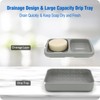 Double Soap Dish, Dual Compartment Soap Holder, Bar Shampoo Holder