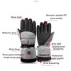 1 Pair Heated Gloves Smart Battery Powered Winter Warm Gloves