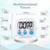 Set of 3 Timer Egg Timer, Digital Clock with Foldable