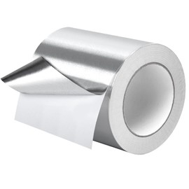 DGSL Aluminum Foil Tape, 4in x167ft(3.9 mil) Silver Metal High Temperature Heavy Duty HVAC Tape for Ductwork, Sealing, Patching, HVAC