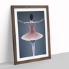 Ballerina Poised Framed Print for Living Room Bedroom Home Office