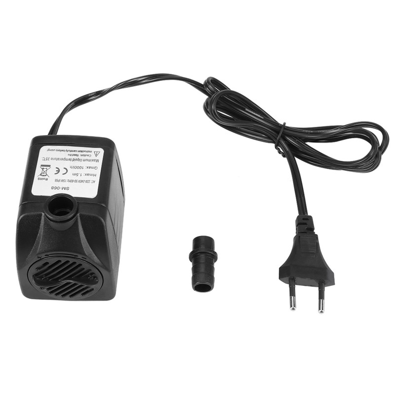 1000l H 15W Ultra Quiet Submersible Water Pump for Aquarium