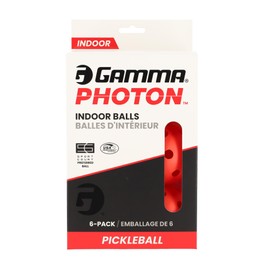 Gamma Photon Indoor Pickleballs, 26 Holes for Precise Indoor Flight, USAPA Approved Pickle Ball for Tournament Play, High Visibility, Durable, Consistent Bounce, Red