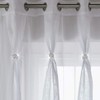 Alan Symonds Diana Dolly Diamante Ring Top Curtain Panel (White,