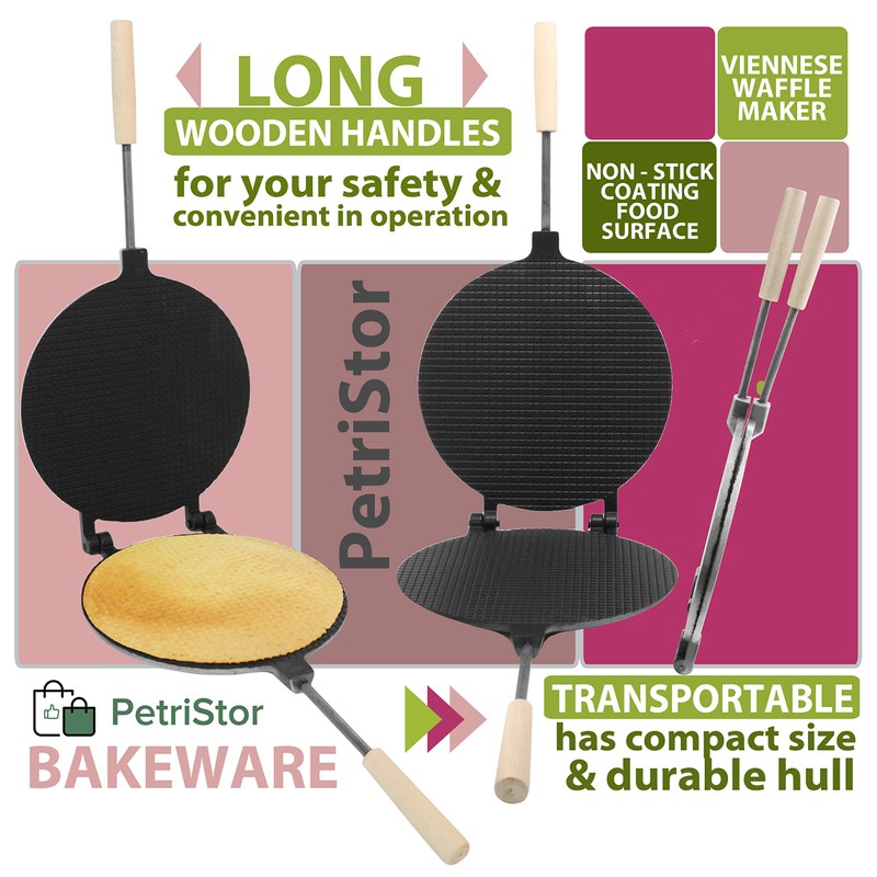 Waffle Maker round form Non-stick - Waffle Cone Maker -