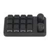 Mini Gaming Keypad 12 Keys 2 Knobs Blue Switch Black