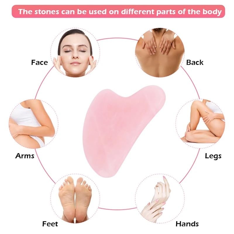 Gua Sha Stone Face Massager for Eye Swelling Skin Tightening