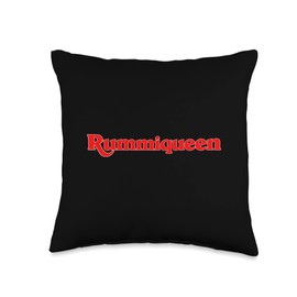 Eat My Shirtz Rummiqueen Rummikub Throw Pillow, 16x16, Multicolor