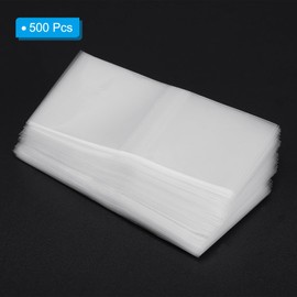 PATIKIL 98 x 50 mm PVC Perforated Shrink Bands, Pack of 500 Shrink Film for Bottles, Jars, Cans and Cans, Suitable for Caps with a Diameter of 2.28 to 2.4 Inches, Transparent