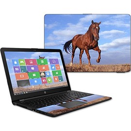 MightySkins Skin Compatible With HP 15t Laptop 15.6" (2017) - Horse | Protective, Durable, and Unique Vinyl Decal wrap cover | Easy To Apply, Remove, and Change Styles | Made in the USA