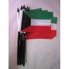 AZ FLAG Kuwait Flag 4'' x 6'' black stick -