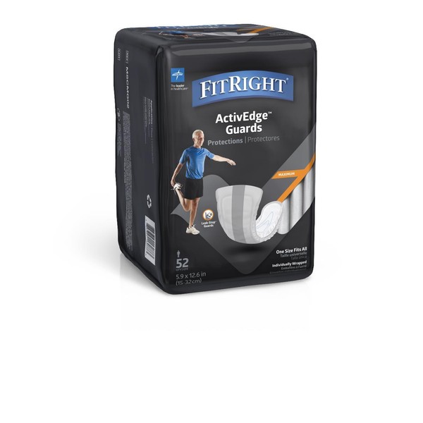 Medline FitRight Active Male Guards, Case