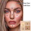 Paleta Contorno De Maquillaje 4 En 1, Resaltador, Cara Iluminador