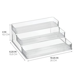 InterDesign 2 Spice Rack Linus Stadium, Clear