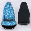 Jodoolang Blue Hibiscus Floral Front Car Seat Covers Only, 2pcs