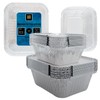 NUNOCHO Aluminium Foil Trays with Lids. Containers Pack 20, Set