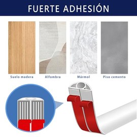 canaletas para Cables Pared, canaleta Flexible para Cable de Suelo,Protector de Cable, Protector de Cable sobre Piso,Protector de Cables para pasarelas, de Red y Fibra óptica (4 Metros)