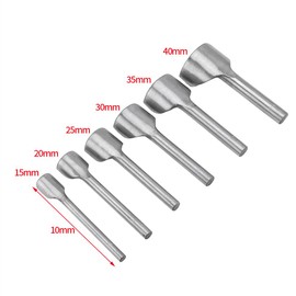 6 pieces/set DIY leather, leather tools, carft half-round punch belt, end cutter for home leather sewing (15-40 mm) punching half-round cutter