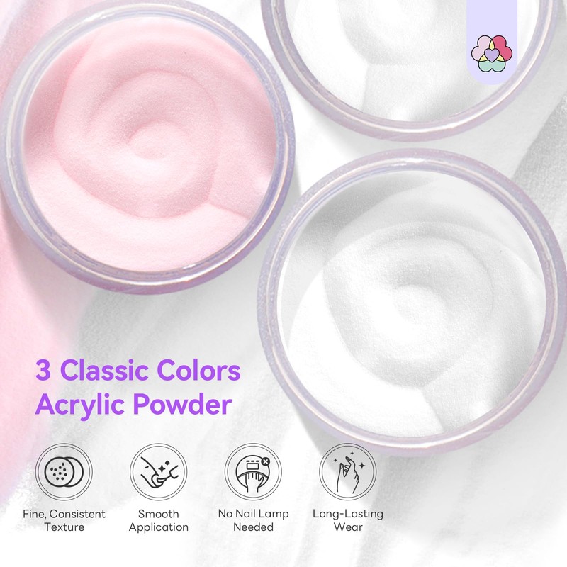 SAVILAND Essentials Acrylic Nail Kit: Beginner-Friendly Nails Kit Acrylic Set