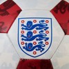 Mitre Engalnd Training 32 Football, White/Red, Size 5