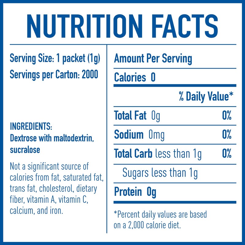 EQUAL Yellow 0 Calorie Sweetener, Sucralose Sugar Substitute, Zero Calorie