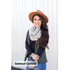 Funky Junque Womens Infinity Scarf Cable Knit Wrap - Confetti