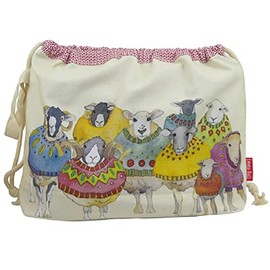 Emma Ball Drawstring Bag Sheep In Sweaters Size 39cm X 31cm