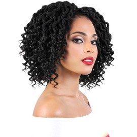 MULTI PACK DEALS! Motown Tress Synthetic Hair Crochet Braid 4X Curly Goddess Locs 9" (CCG.9M) (5-PACK, 1B)
