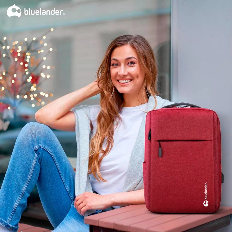 Bluelander 4 Mochilas Antirrobo Laptop Impermeable Con Puerto