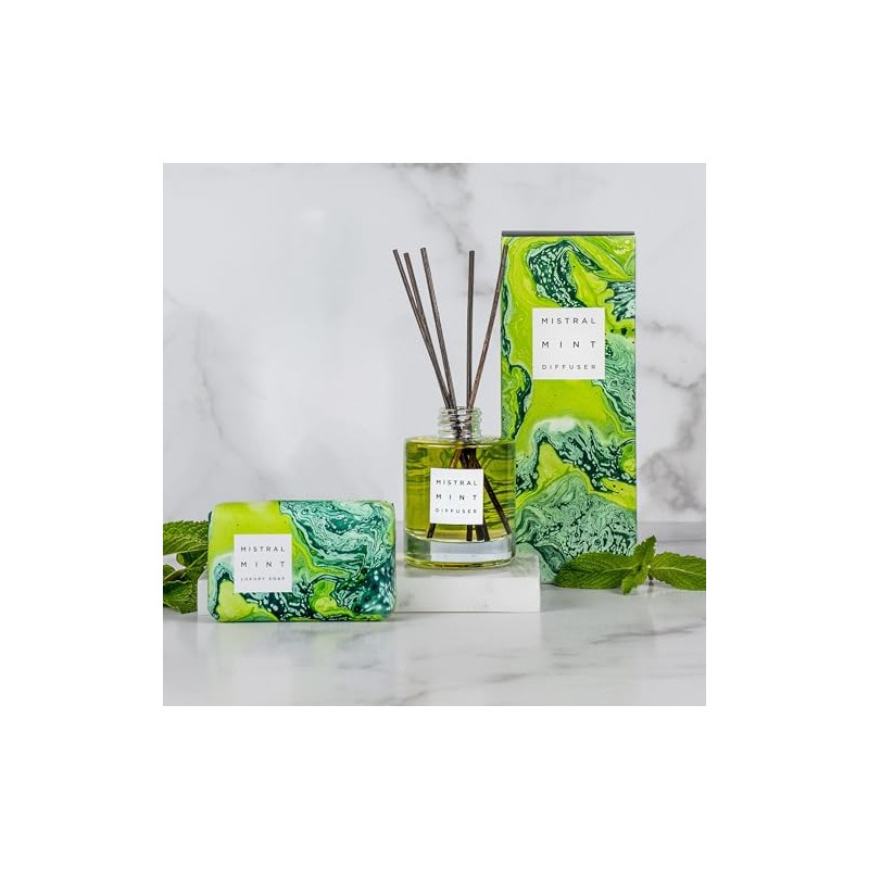 Mistral Marbles Home Fragrance Diffuser, Mint
