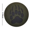 Round Bear Infrared Reflective Patches Sew on Appliques Decorate Badges
