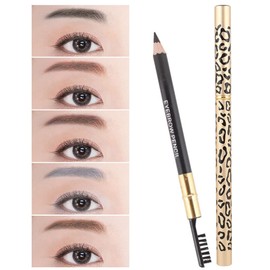 Beavorty Professional Eyebrow Makeup Pencil and Brush Set Slim Design Ash Brown Easy to Use