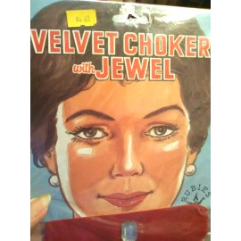 Rubie's Shop~Rubies Choker With Jewel Red Velvet