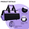 ACOSEA Purple Tool Bag,13 Inch Wide Mouth Open Tool Organizer