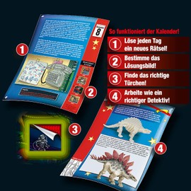 Kosmos The Three Investigators Advent Calendar 2020 Solve the 24 Exciting Puzzles of Mysterious Toy Figures, Toy Advent Calendar for Children from 8 Years, Crime History to Christmas [German Language Product]