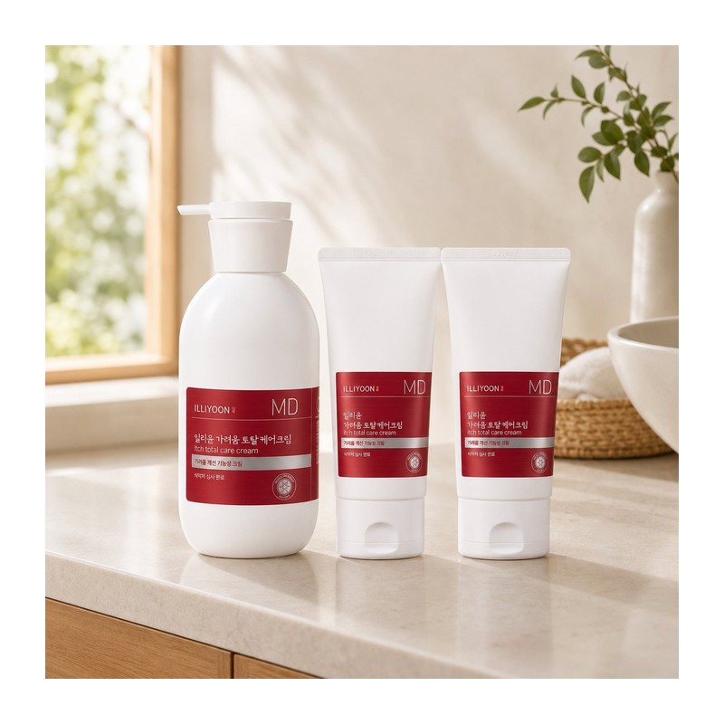 Illyyoon 일리윤 가려움 토탈케어 크림 330ml + 80ml x 2