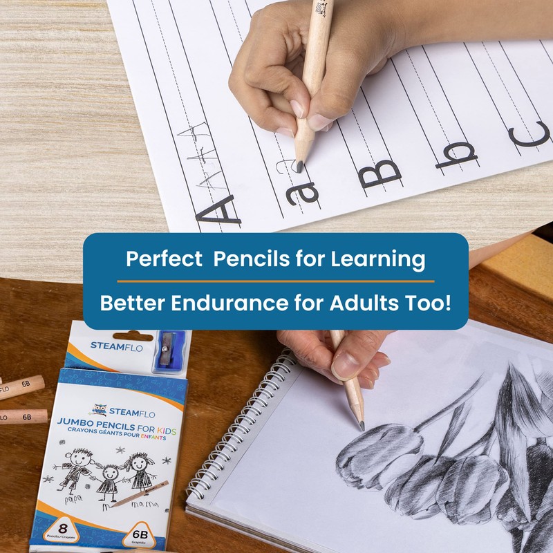 Learning Pencils For Toddlers 2-4 Years–Kids Pencils For Beginners, Toddlers