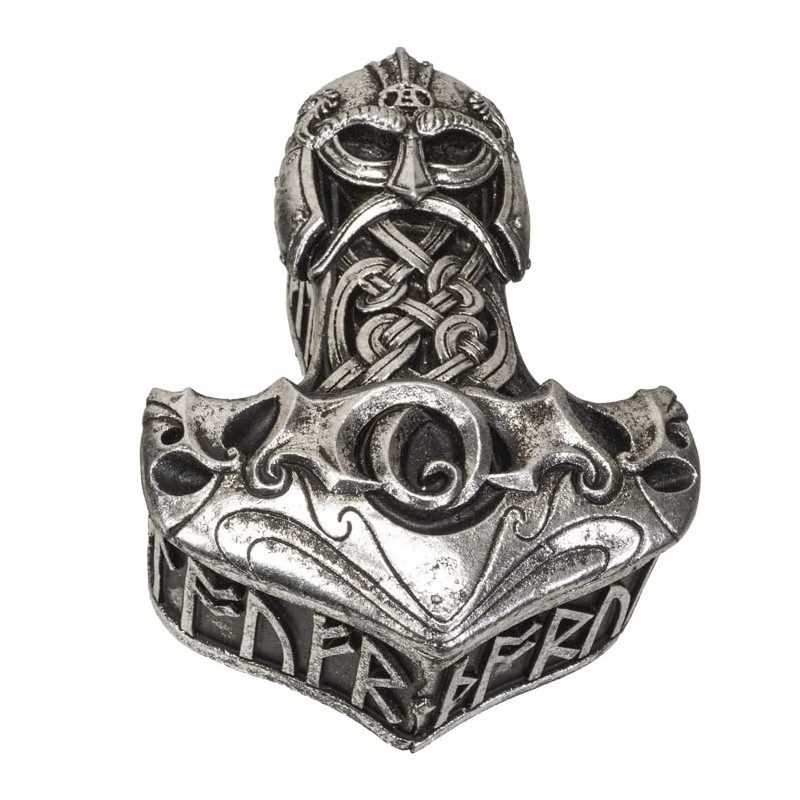 Thor's Hammer Trinket Silver Storage Decorative
