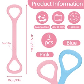 Yitexin 3 Pcs Figure 8 Resistance Band, Stretch Bands for Exercise, Stretch Strap for Arm Shoulder Back Chest Stretching, Elastic Rope Stretching Bands for Physical Therapy