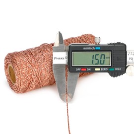 jijAcraft 100M Rose Gold String, Rose Gold Thread Twist Ties Gold Rose Metallic Twine String Jewelry Craft Cord, DIY Craft Cord and Packing String