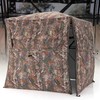 Tangkula 2-3 Person Hunting Blind, 360 Degree See Through Ground