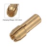sourcing map 10pcs Brass Collet 3.2mm Brass Drill Chucks Mini