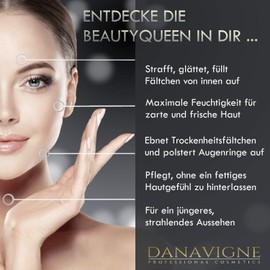 Danavigne Hyaluronic Cream High Dose Against Wrinkles, Hyaluronic Acid Cream for Men and Women, Anti-Ageing Face Cream with Anti-Wrinkle Instant Effect, Pack of 1 (1 x 50 ml)