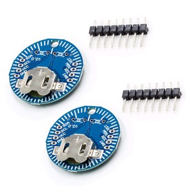 Hailege 2 Pack DS3231 DS3231SN RTC Module Real Time Clock Memory Module V2.0 I2C with Pin Header