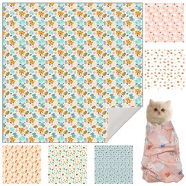 Cat Wrap for Grooming, Maximum, Self-Adherent Soft Cat Blanket for Nail Clipping, Anti-Scratch-Escape Calming Wrap, Cats Burrito Swaddle for 6-18 lbs (Green Kitten, XX Large)