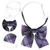 [Elerevyo] Plaid Uniform Pre-tied Knot Cute Colorful Bow Tie for
