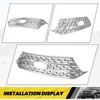 KUAFU Front Grill Overlay Compatible with 2020-2024 Ford Explorer Base