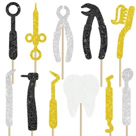 Dentist Party Centerpiece Sticks Happy Dentist's Day Party Supplies Dental Assistant Week Table Toppers Tooth Party Decorations for Dentist Graduation Party Decorations
